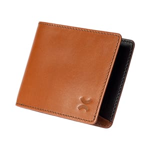 Flapfold leather wallet