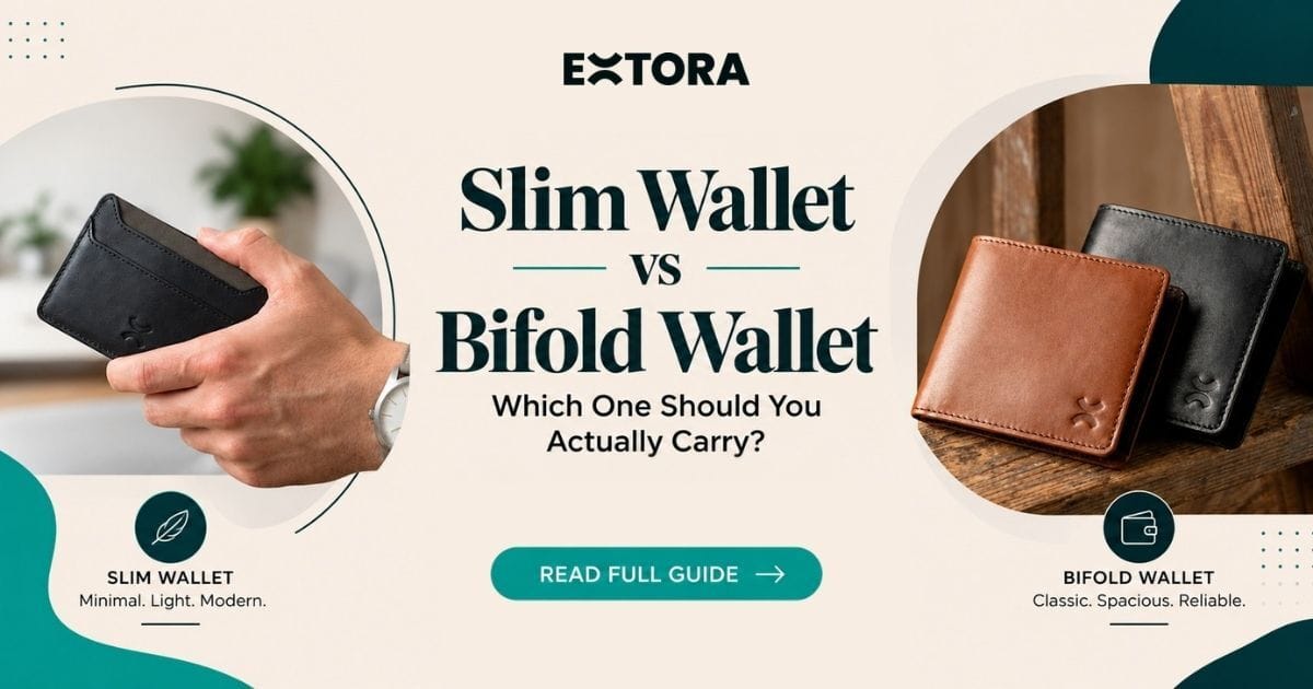 Slim leather wallet vs bifold wallet